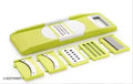 6 in 1 Slicer & Grater with Safety Holder & Extra Sharp V Blade, Includes 6 Detachable Slicers, Ripple, Greater Suitable for Onion,Carrot, Tomato, Cucumber, Beat & Vegetable