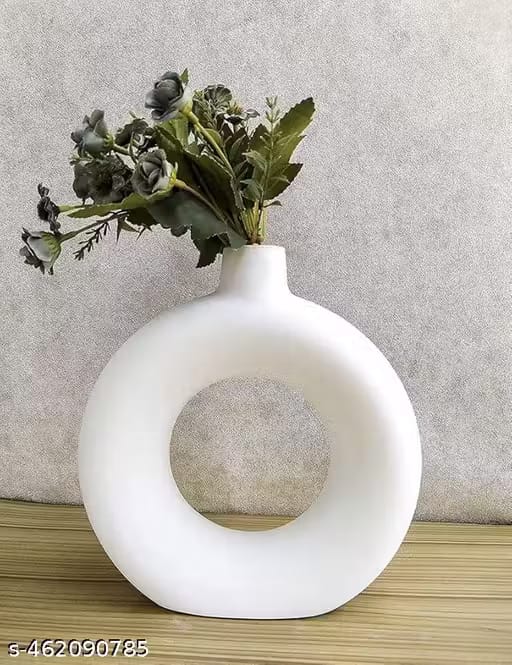 Ceramic Donut Vase, Flower Vase Vase, Vase Home Decor